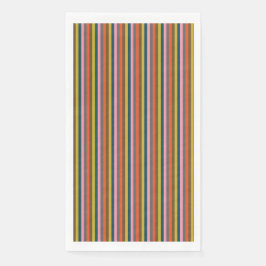 Veelkleurig Vet Gestreept Partij Servet