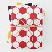 Veelkleurig Voetbal Patrooninpakpapier Inpakpapier Vel (In situ)