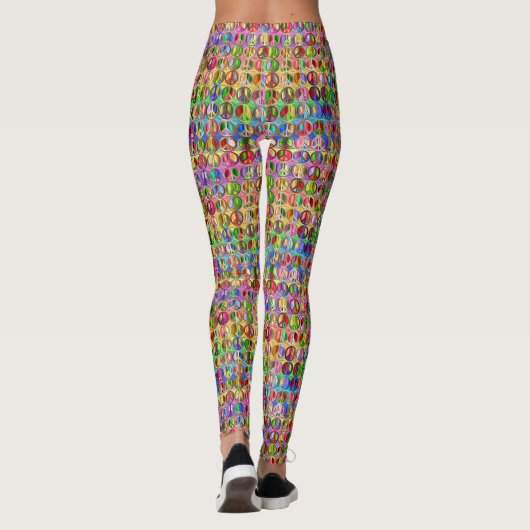 Veelkleurig Vredesteken - Leggings (Achterkant)