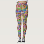 Veelkleurig Vredesteken - Leggings (Voorkant)