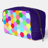 Veelkleurig zeshoekig patroon toilettasje (Rechterhoek)