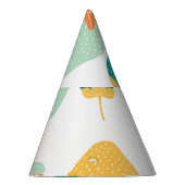 Veelkleurige aardbeien:  vruchtpatroon. feesthoedjes (Rechts)