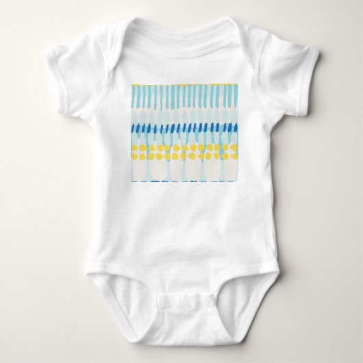 Veelkleurige Abstract Geschilderde Naadloze Achter Romper (Voorkant)