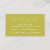 Veelkleurige Abstracte verf, kunsthandelaar Visitekaartje (Achterkant)