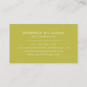 Veelkleurige Abstracte verf, professionele artiest Visitekaartje (Achterkant)