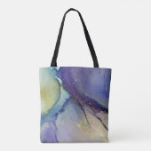 Veelkleurige Abstracte Vloeibare Kunst & Goud, Mon Tote Bag (Achterkant)