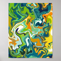 veelkleurige Abstracte vloeistofbeweging