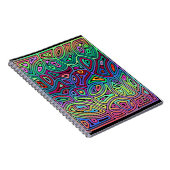 veelkleurige abstracte vormen notitieboek (Rechterzijde)