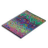 veelkleurige abstracte vormen notitieboek (Linkerzijde)