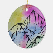 Veelkleurige bergkunst ornament (Links)