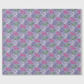 Veelkleurige bes eenvoudig patroon retro sixties cadeaupapier (Vlak)