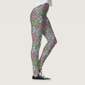 Veelkleurige bes eenvoudig patroon retro sixties leggings (Rechts)