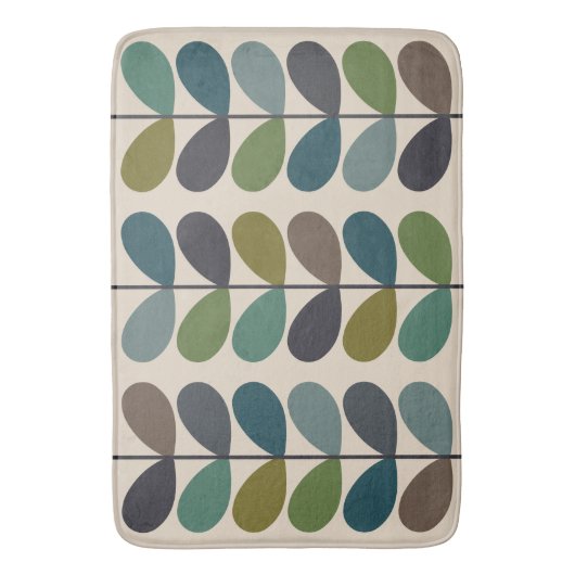 Veelkleurige bladeren, Multi Stem Kingfischer Badmat (Voorkant Verticaal)