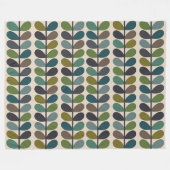 Veelkleurige bladeren, Multi Stem Kingfischer Fleece Deken (Voorkant (Horizontaal))