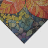 Veelkleurige bladeren ontkoppelen tissuepapier (Detail)