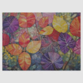 Veelkleurige bladeren ontkoppelen tissuepapier (Voorkant)