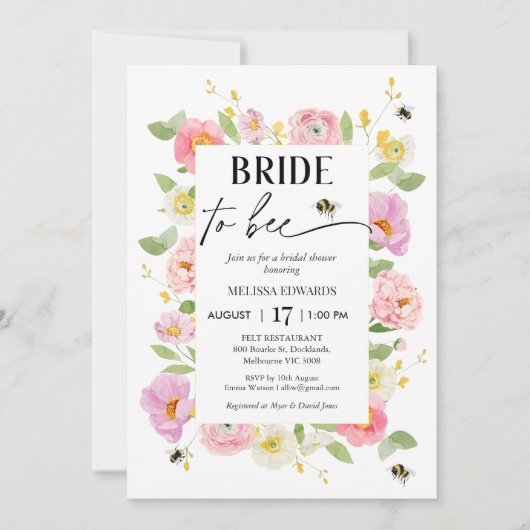 Veelkleurige bloem bedoeld om Vrijgezellenfeest bi Kaart (Voorkant)