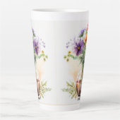 Veelkleurige bloemen #8 latte mok (Voorkant)