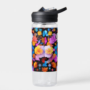 Veelkleurige bloemen Patroon-68577 Waterfles