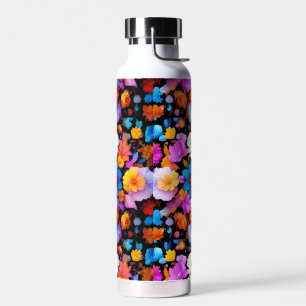 Veelkleurige bloemen Patroon-68577 Waterfles