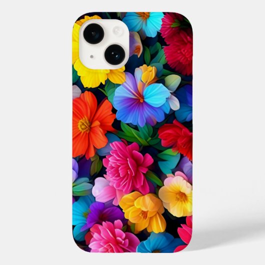 Veelkleurige bloemen Patroon-75647 Case-Mate iPhone Case (Achterkant)