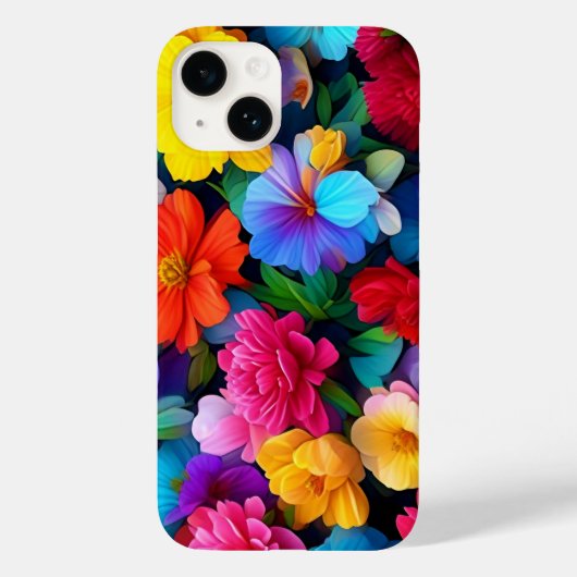Veelkleurige bloemen Patroon-75647 Case-Mate iPhone Case (Achterkant)