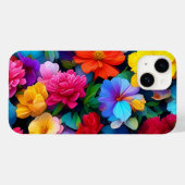 Veelkleurige bloemen Patroon-75647 Case-Mate iPhone Case (Achterkant (horizontaal))