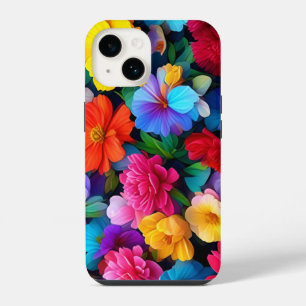 Veelkleurige bloemen Patroon-75647 iPhone 14 Hoesje