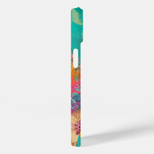 Veelkleurige bloemengolf Case-Mate iPhone case (Achterkant / Rechts)