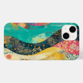 Veelkleurige bloemengolf Case-Mate iPhone case (Achterkant (horizontaal))
