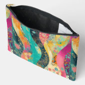Veelkleurige bloemengolf etui (Open)