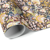 Veelkleurige bloemige  Provence patroon Cadeaupapier (Rol Hoek)