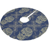 Veelkleurige Boho schedel patroon. Kerstboom Rok (Gekanteld)
