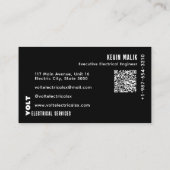 Veelkleurige Bulb Shape Lighting Visitekaartje (Achterkant)