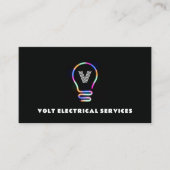 Veelkleurige Bulb Shape Lighting Visitekaartje (Voorkant)