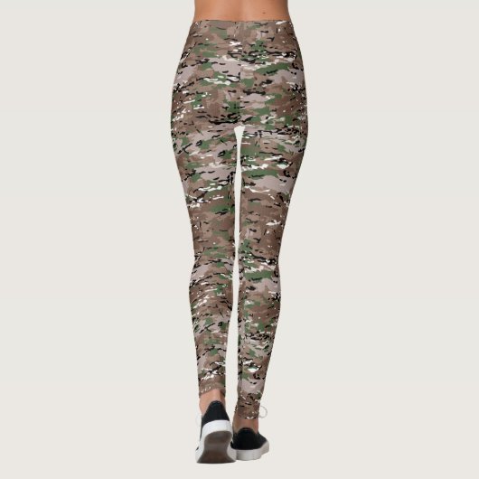 veelkleurige camo leggings (Achterkant)