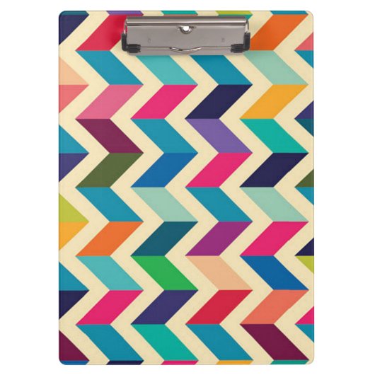 Veelkleurige Chevron/Klembord Klembord (Voorkant)