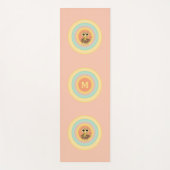 Veelkleurige cirkels en tijgerkat yogamat (Voorkant)