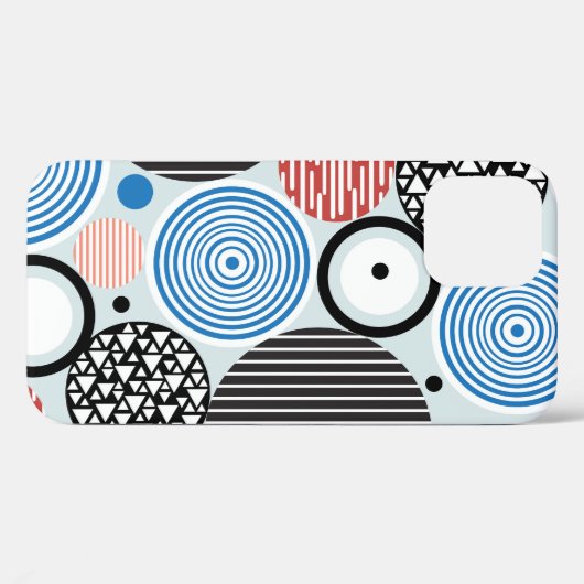 Veelkleurige cirkels, grafisch patroonontwerp. Case-Mate iPhone case (Achterkant (horizontaal))