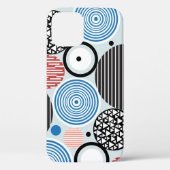 Veelkleurige cirkels, grafisch patroonontwerp. Case-Mate iPhone case (Achterkant)
