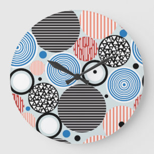 Veelkleurige cirkels, grafisch patroonontwerp. grote klok