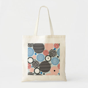 Veelkleurige cirkels, grafisch patroonontwerp. tote bag
