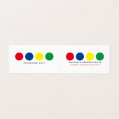 Veelkleurige Cirkels, Schilder & Decorator Foto Visitekaartje (Buitenkant ongevouwen)