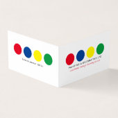 Veelkleurige Cirkels, Schilder & Decorator Foto Visitekaartje (Buitenkant)