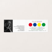 Veelkleurige Cirkels, Schilder & Decorator Foto Visitekaartje (Binnenkant ongevouwen)