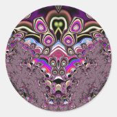 Veelkleurige ~ Classic Ronde Sticker (Voorkant)