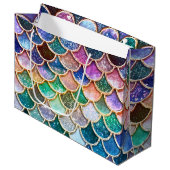 Veelkleurige de luxe schittert de Schalen van de Large Cadeautasje (Voorkant Gekanteld)