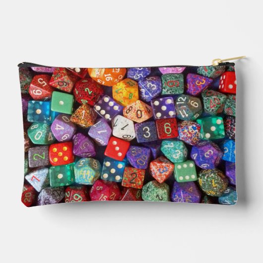 veelkleurige dobbelsteen etui (Achterkant)