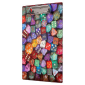 veelkleurige dobbelsteen klembord (Links)