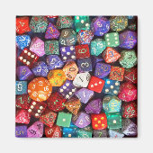 veelkleurige dobbelsteen magneet (Voorkant)